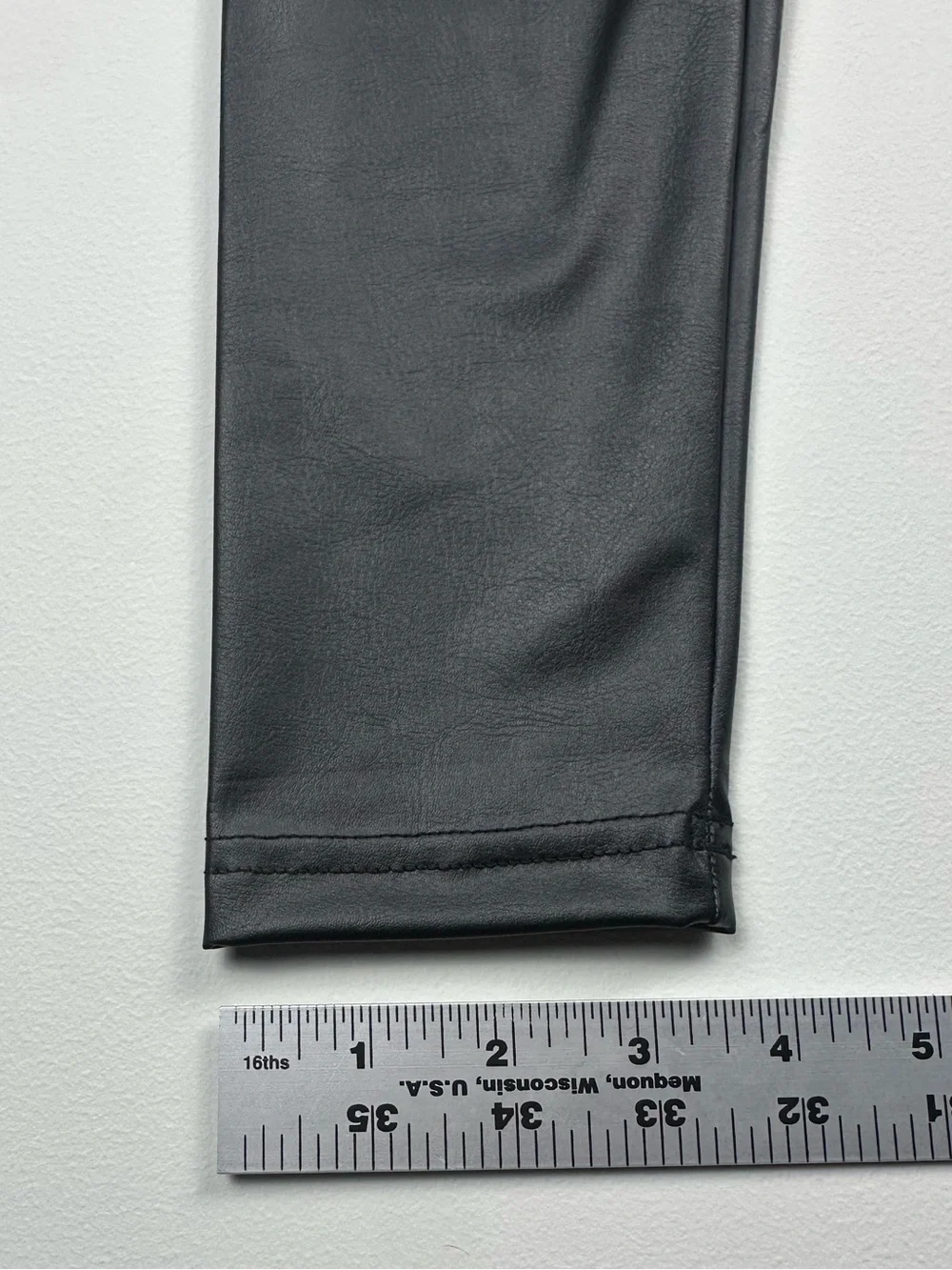 OFFLINE by Aerie Real Luxe Faux Leather Leggings S/P High Rise Petite Black